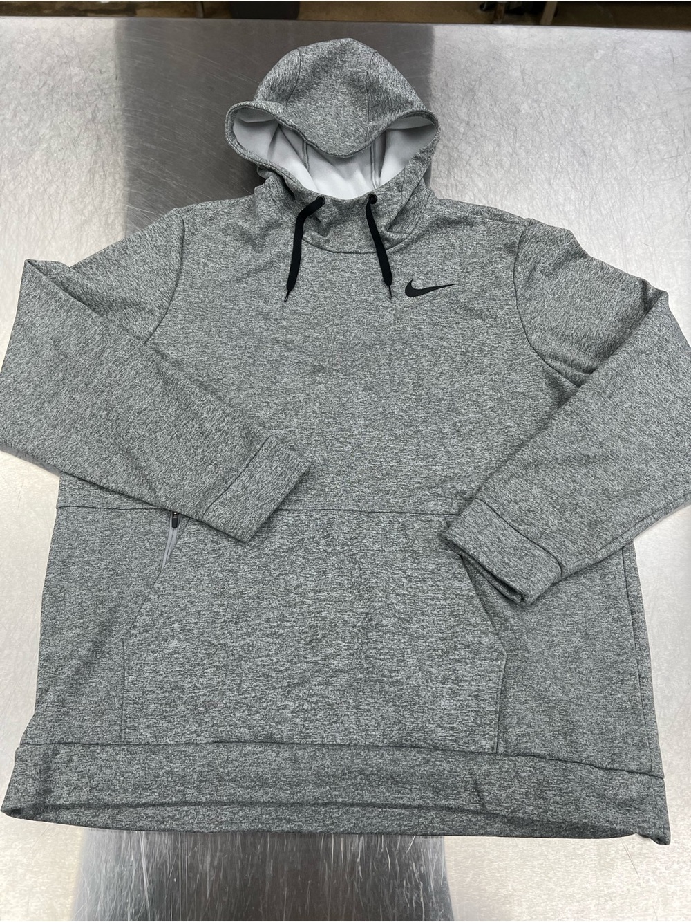 Nike Therma-Fit Heather Grey Crewneck Pullover Hoodie NWOT Men's XL